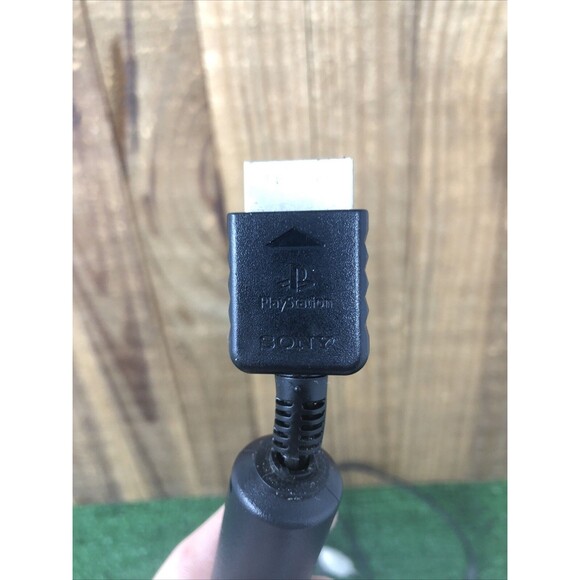 Sony PlayStation Ps1 Ps2 Ps3 - Black AV Cables OEM - Picture 1 of 3